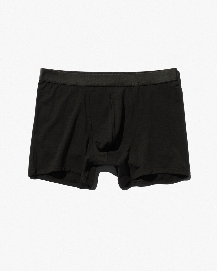 mens merino blend boxer brief in black shop now — cdlp