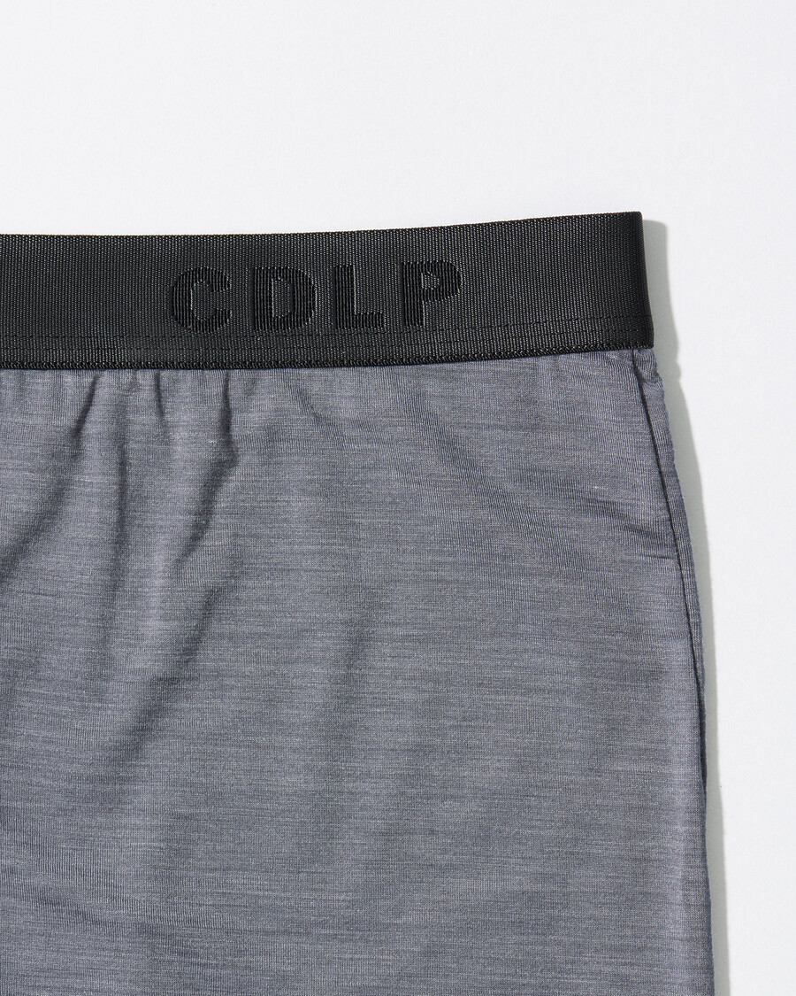 3 × mens merino blend boxer brief in grey melange shop now — cdlp