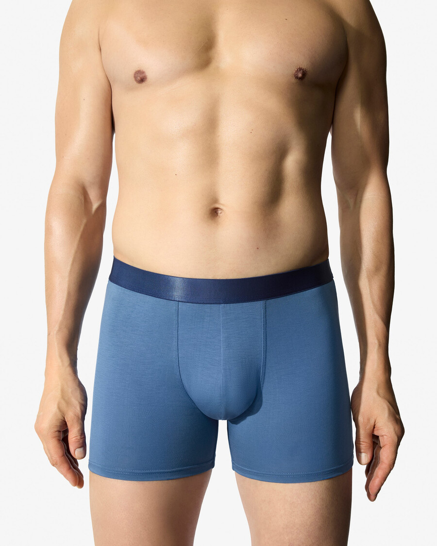 3 × mens boxer brief in black dark navy azure blue shop now — cdlp