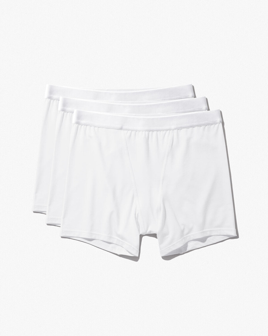 3 × womens boxer brief in white shop now — cdlp