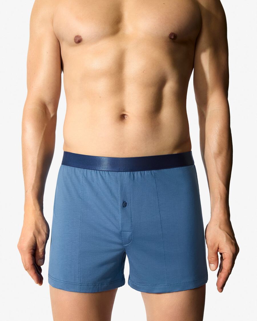 3 × mens boxer shorts in black white azure blue shop now — cdlp