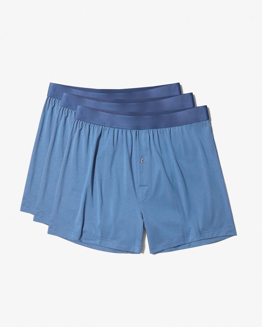 12 × mens boxer shorts in azure blue shop now — cdlp
