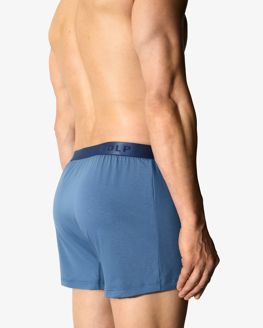 6 × mens boxer shorts in azure blue shop now — cdlp