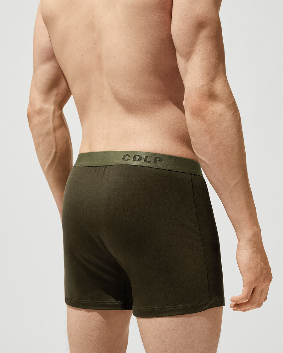 3 × mens boxer shorts in olive green shop now — cdlp