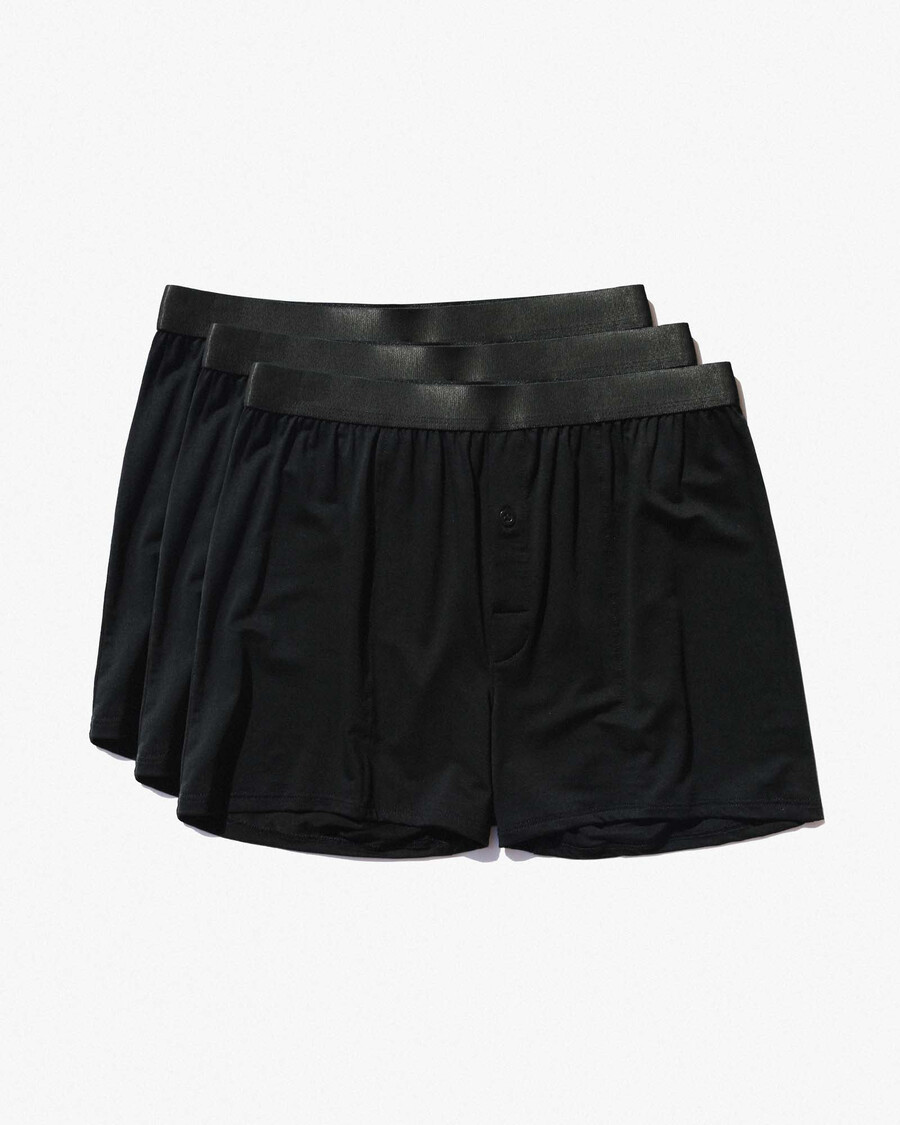3 × mens boxer shorts in black shop now — cdlp