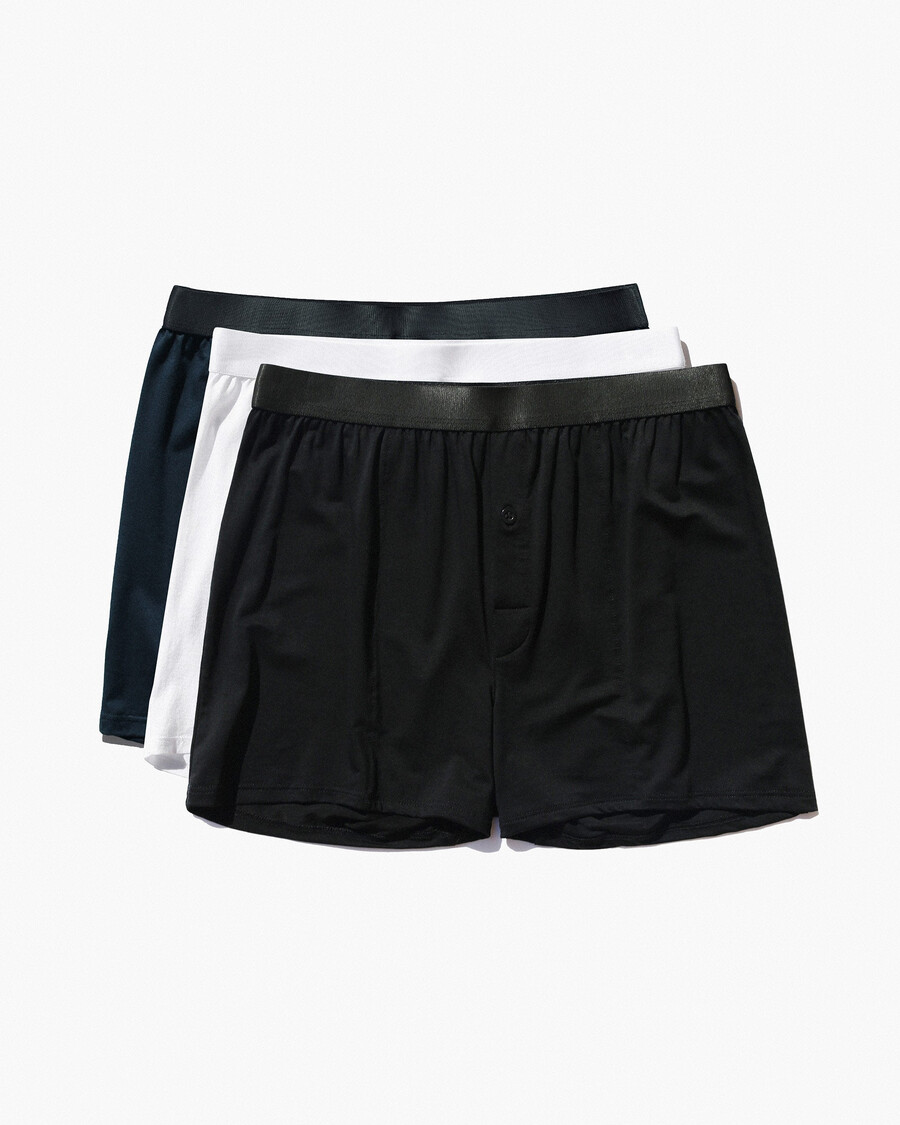 6 × mens boxer shorts in black white dark navy shop now — cdlp