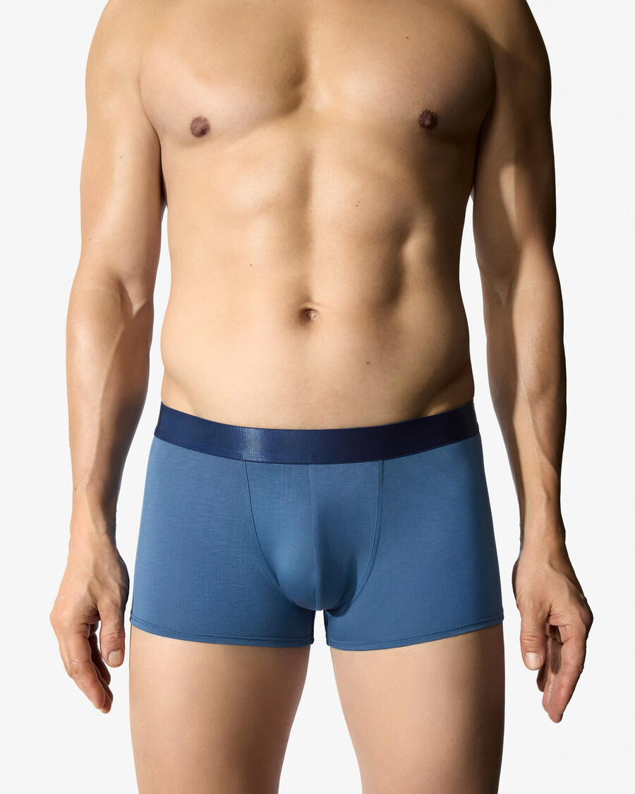 12 × mens boxer trunk in black white azure blue shop now — cdlp