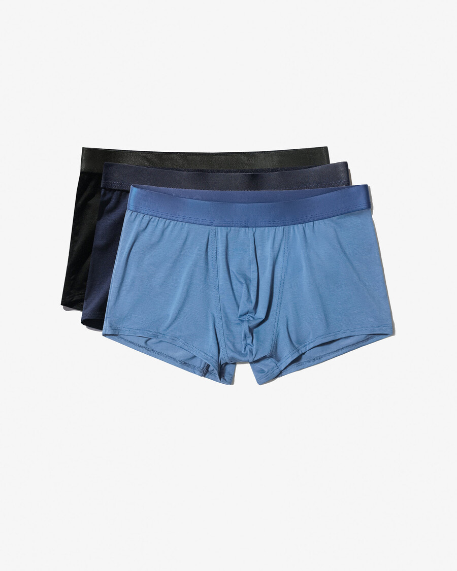 6 × mens boxer trunk in black dark navy azure blue shop now — cdlp