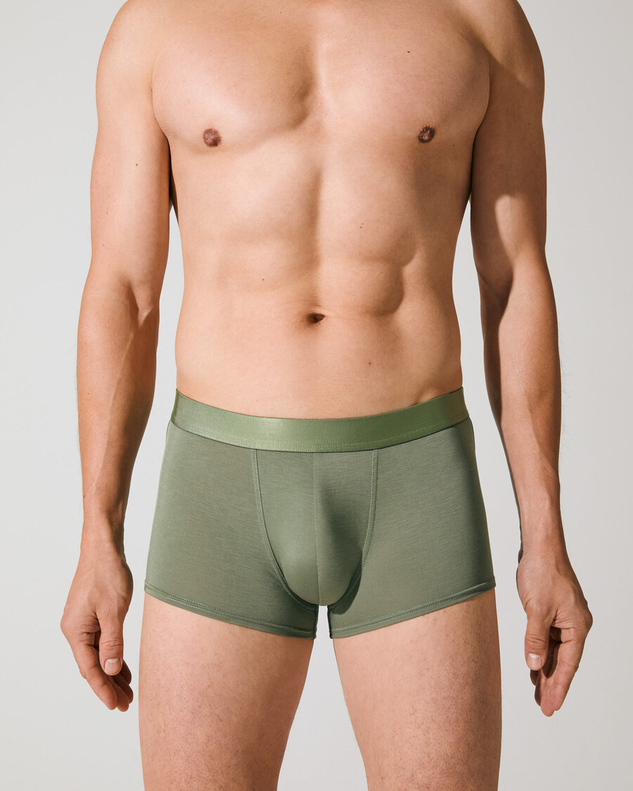 6 × mens boxer trunk in black white sage shop now — cdlp