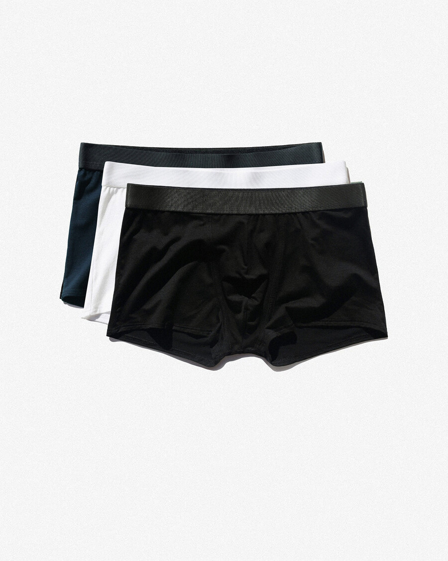 6 × mens boxer trunk in black white dark navy shop now — cdlp