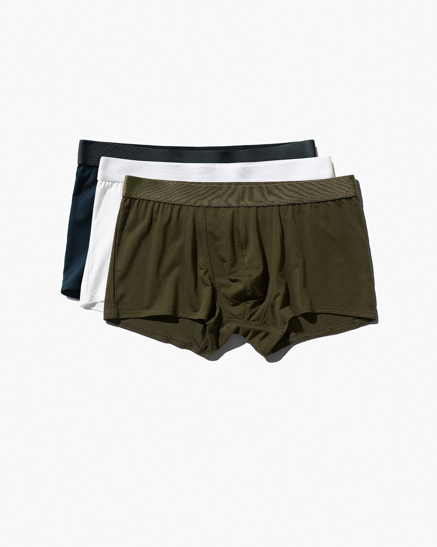 6 × mens boxer trunk in white olive green dark navy shop now — cdlp