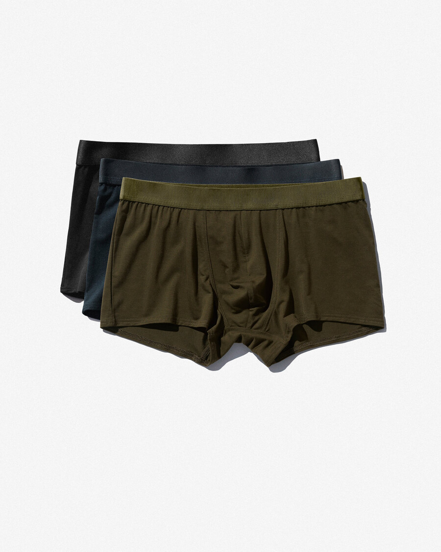 6 × mens boxer trunk in black olive green dark navy shop now — cdlp