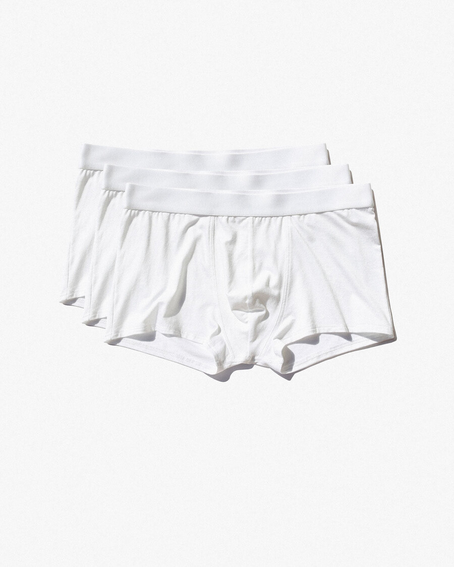 6 × mens boxer trunk in white shop now — cdlp
