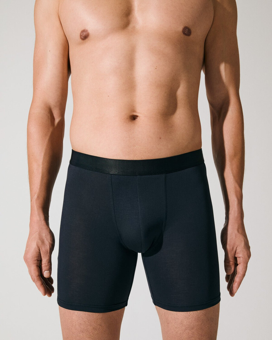 12 × mens boxer brief long in dark navy shop now — cdlp