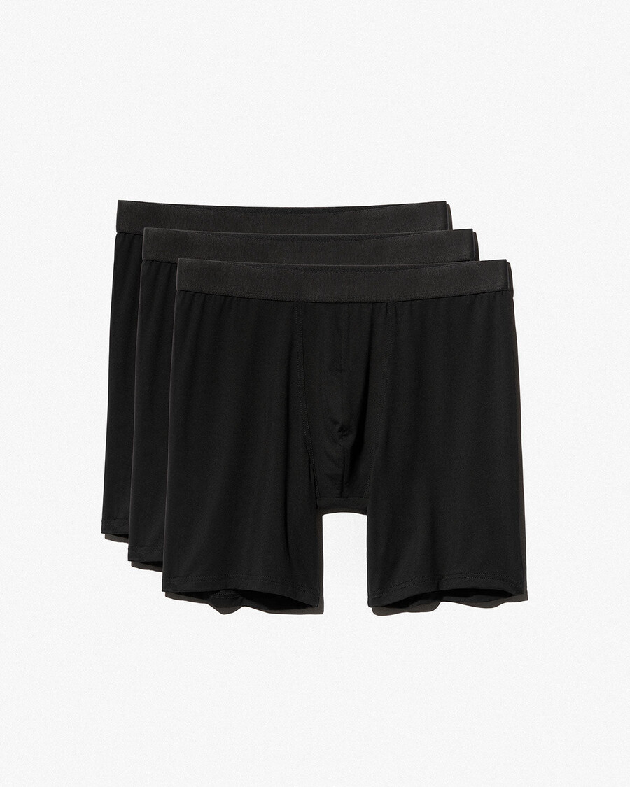 12 × mens boxer brief long in black shop now — cdlp