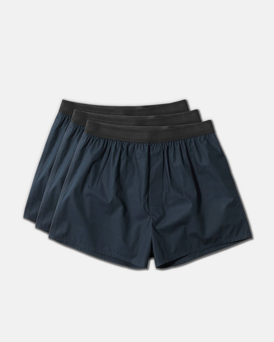 mens cotton boxer shorts classic in navy shop now — cdlp