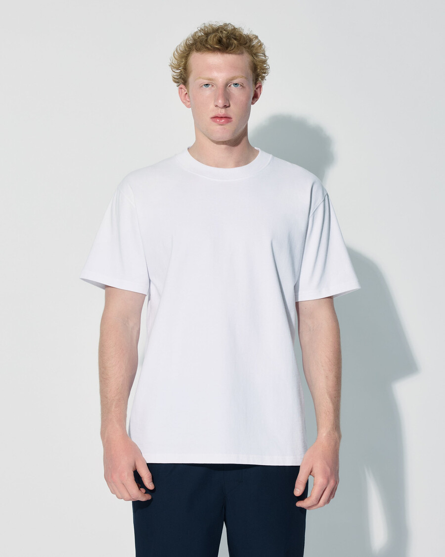 mens cotton relaxed t-shirt in white shop now — cdlp