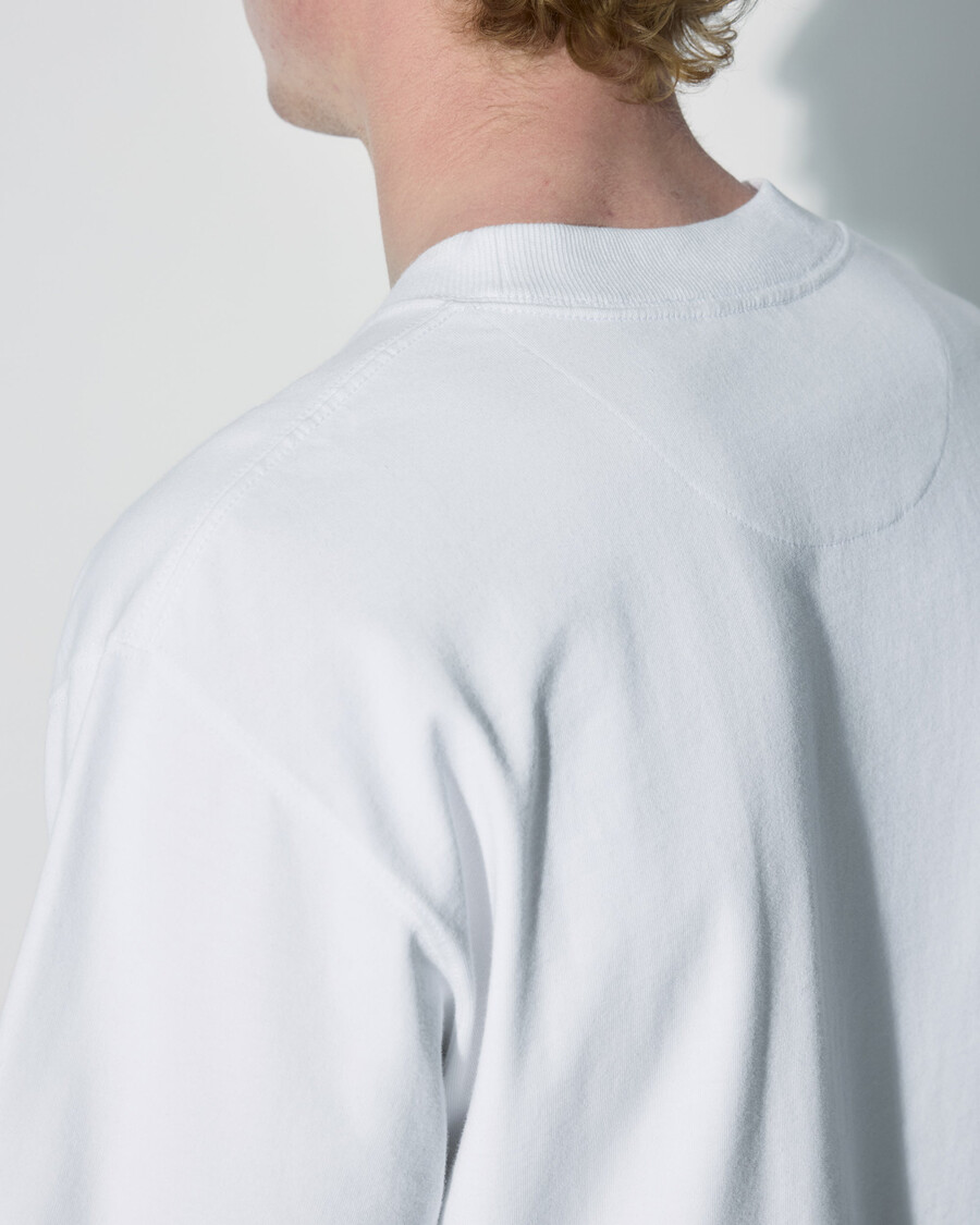 mens cotton relaxed t-shirt in white shop now — cdlp