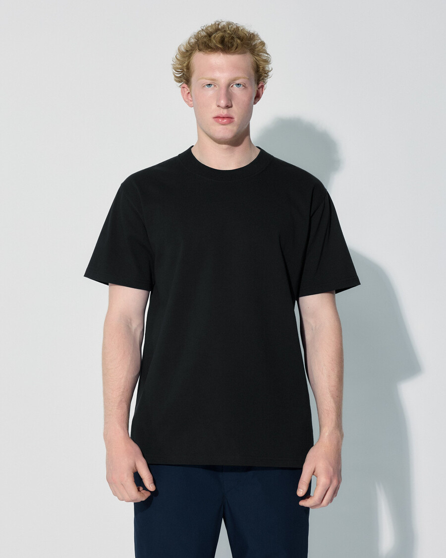 mens cotton relaxed t-shirt in black shop now — cdlp