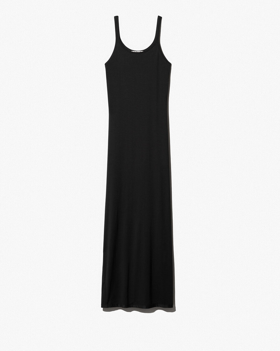 womens lightweight tank dress in black shop—cdlp
