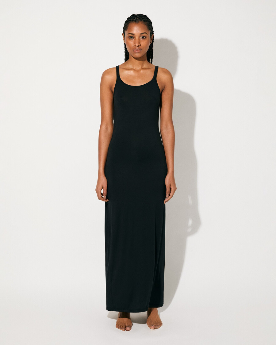 womens lightweight tank dress in black shop—cdlp