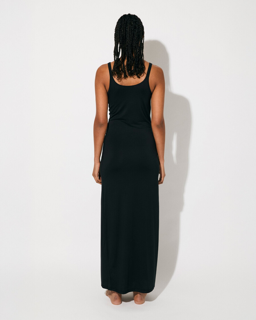 womens lightweight tank dress in black shop—cdlp