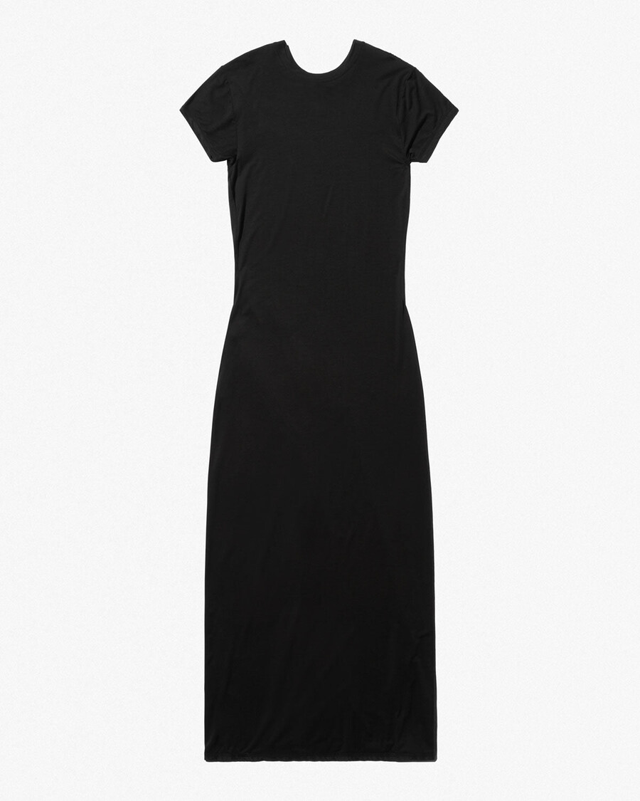 womens lightweight short sleeve dress in black shop—cdlp