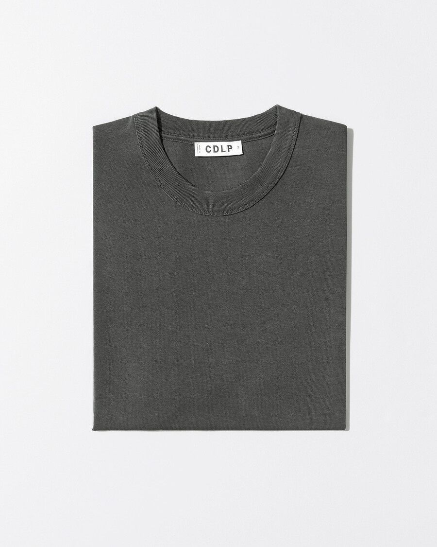 mens heavyweight t-shirt in charcoal shop now — cdlp