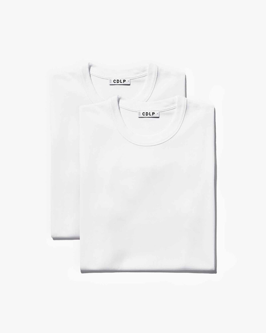 2 × mens heavyweight t-shirt in white shop now — cdlp