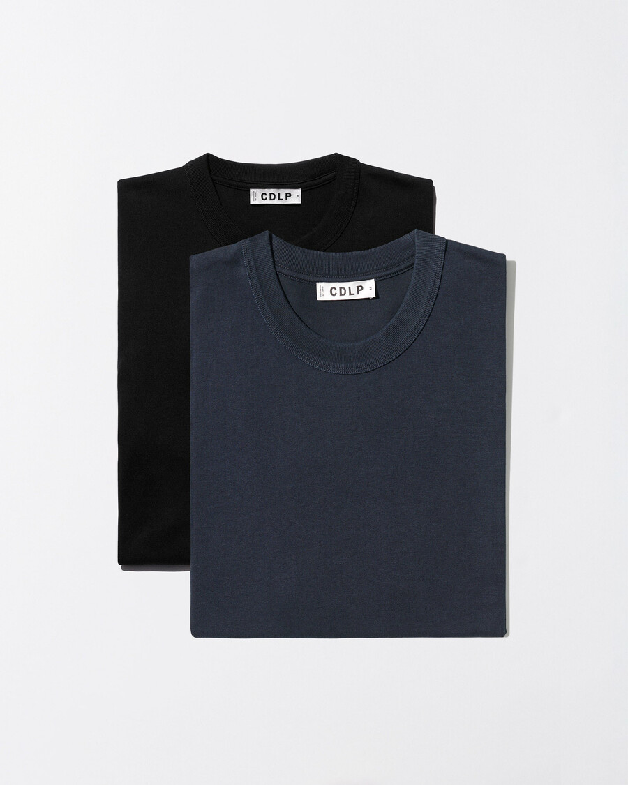 2 × mens heavyweight t-shirt in charcoal black shop — cdlp