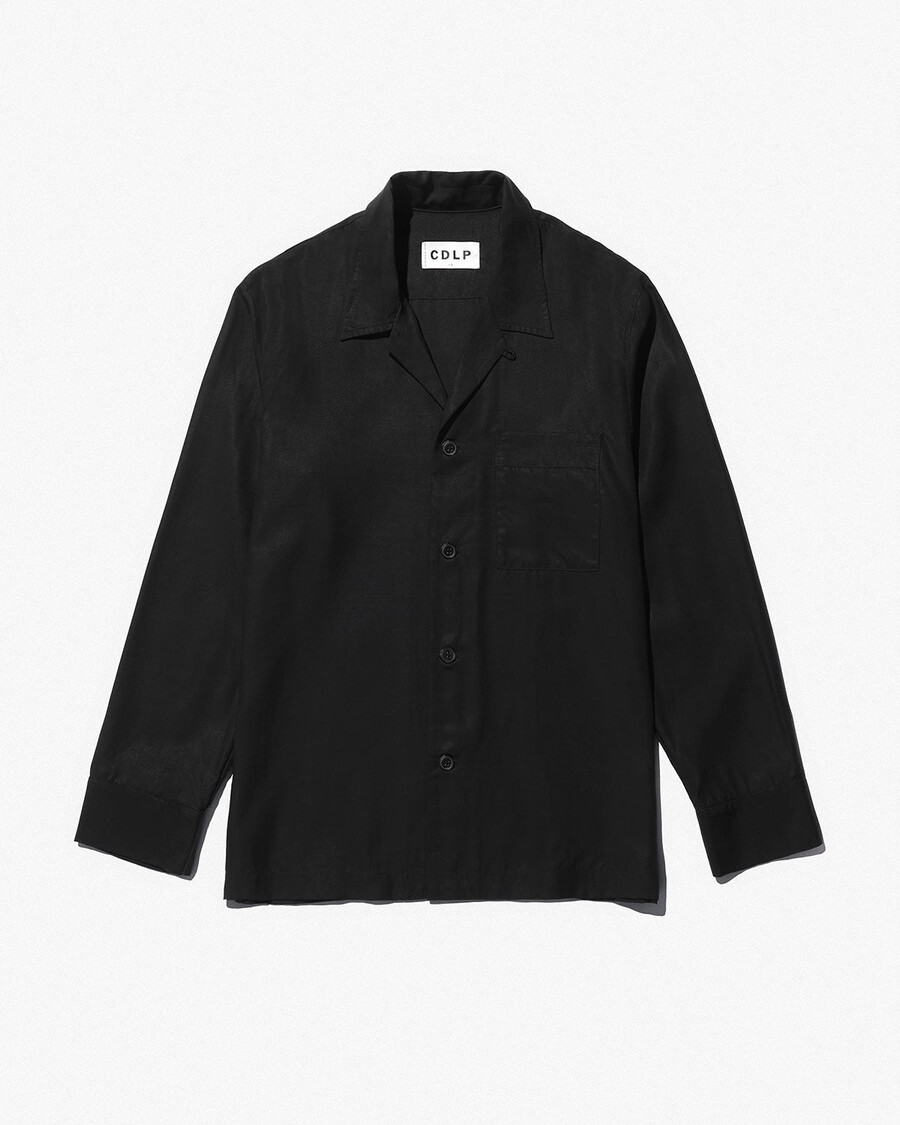 mens pyjama shirt in black shop now — cdlp
