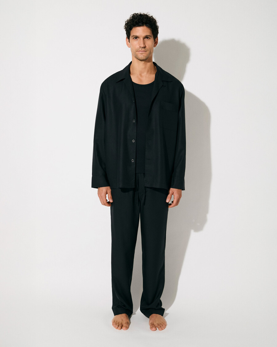 mens pyjama shirt in black shop now — cdlp