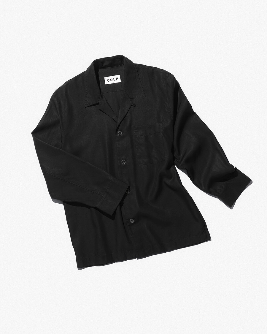 mens pyjama shirt in black shop now — cdlp