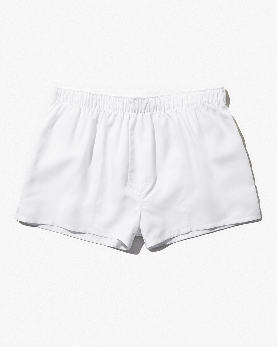 mens woven boxer shorts slim in white shop now — cdlp