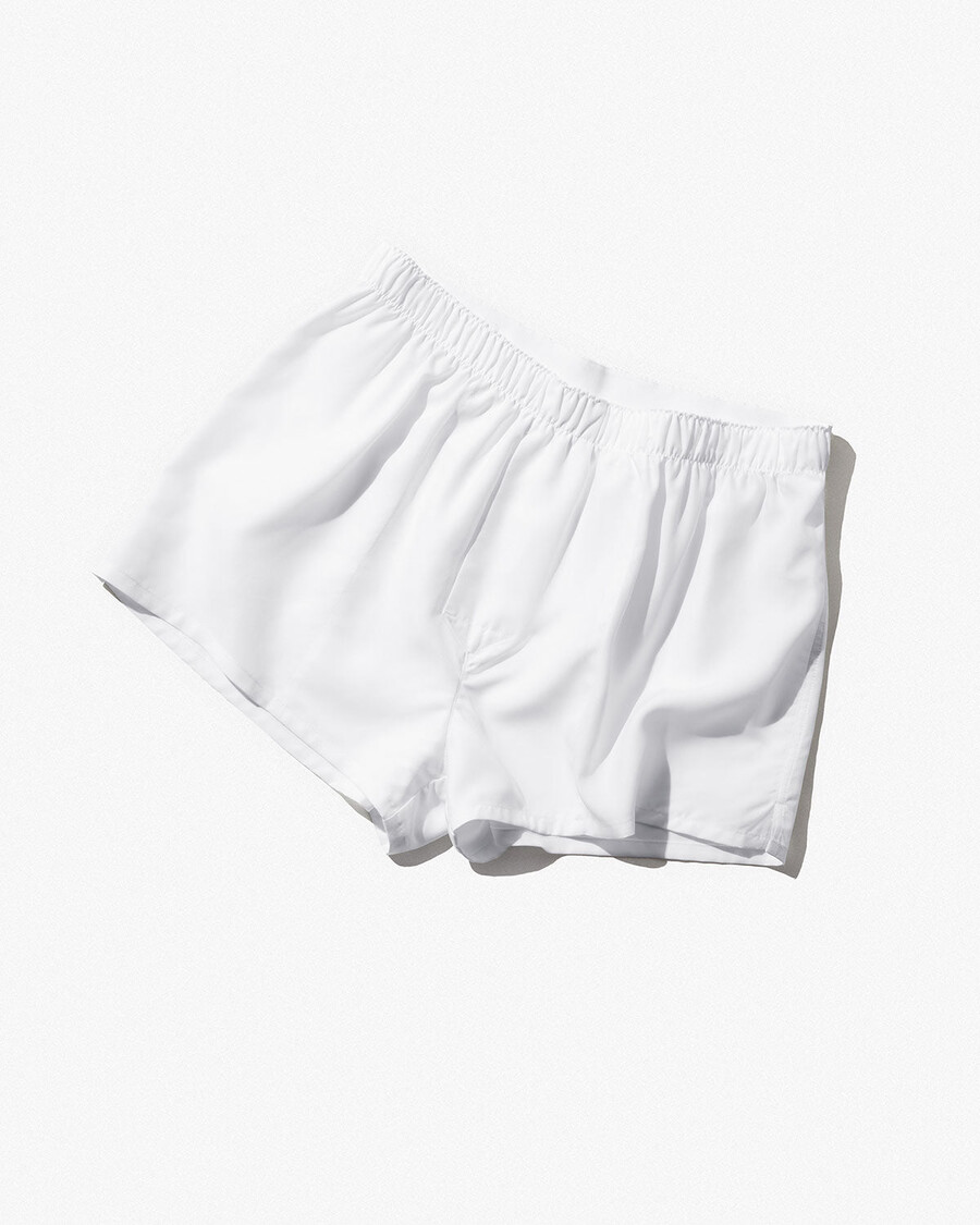 mens woven boxer shorts slim in white shop now — cdlp