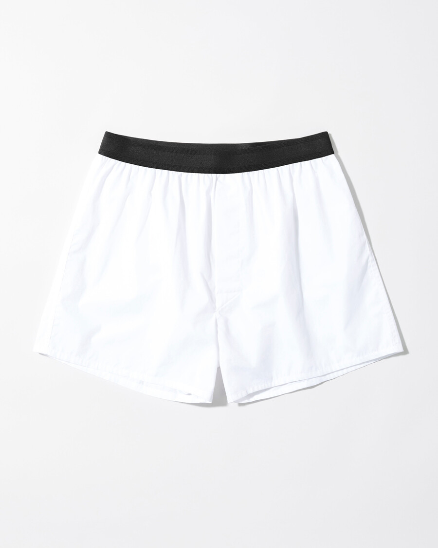 mens cotton boxer shorts classic in white shop now — cdlp