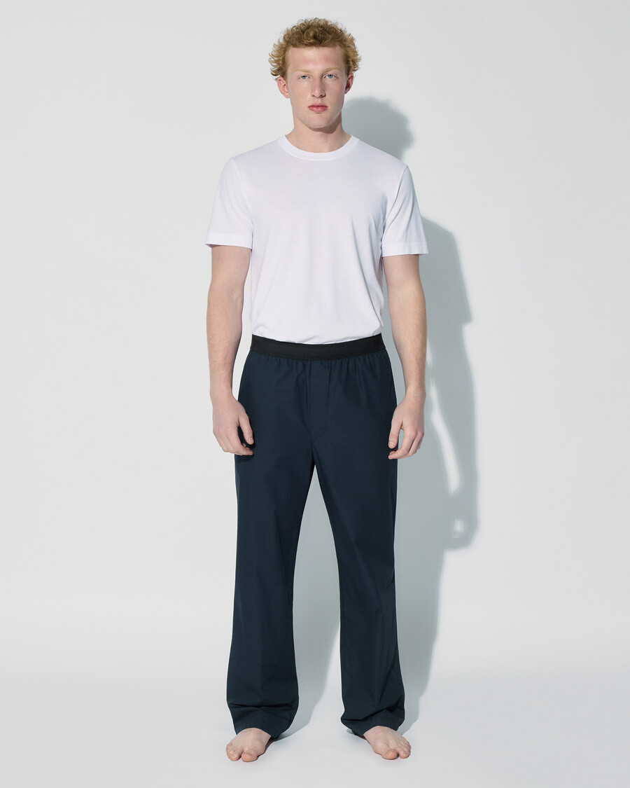 mens cotton pyjama trousers in navy shop now — cdlp