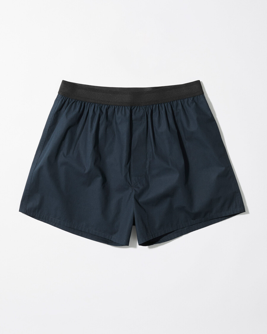 mens cotton boxer shorts classic in navy shop now — cdlp