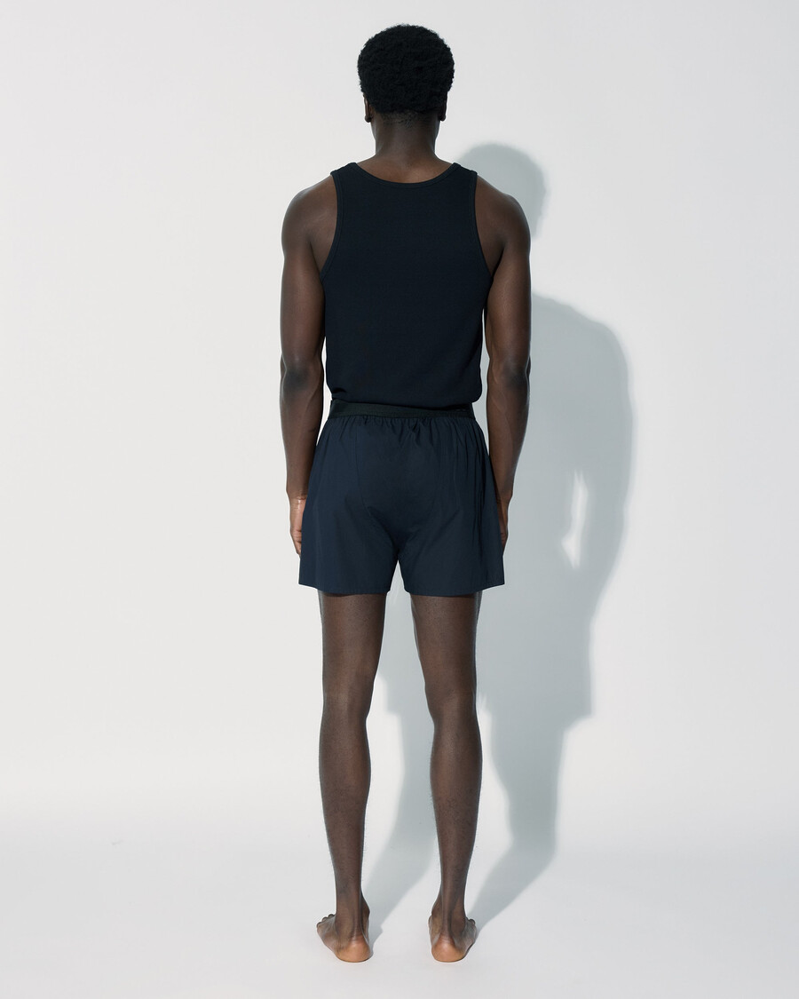mens cotton boxer shorts classic in navy shop now — cdlp