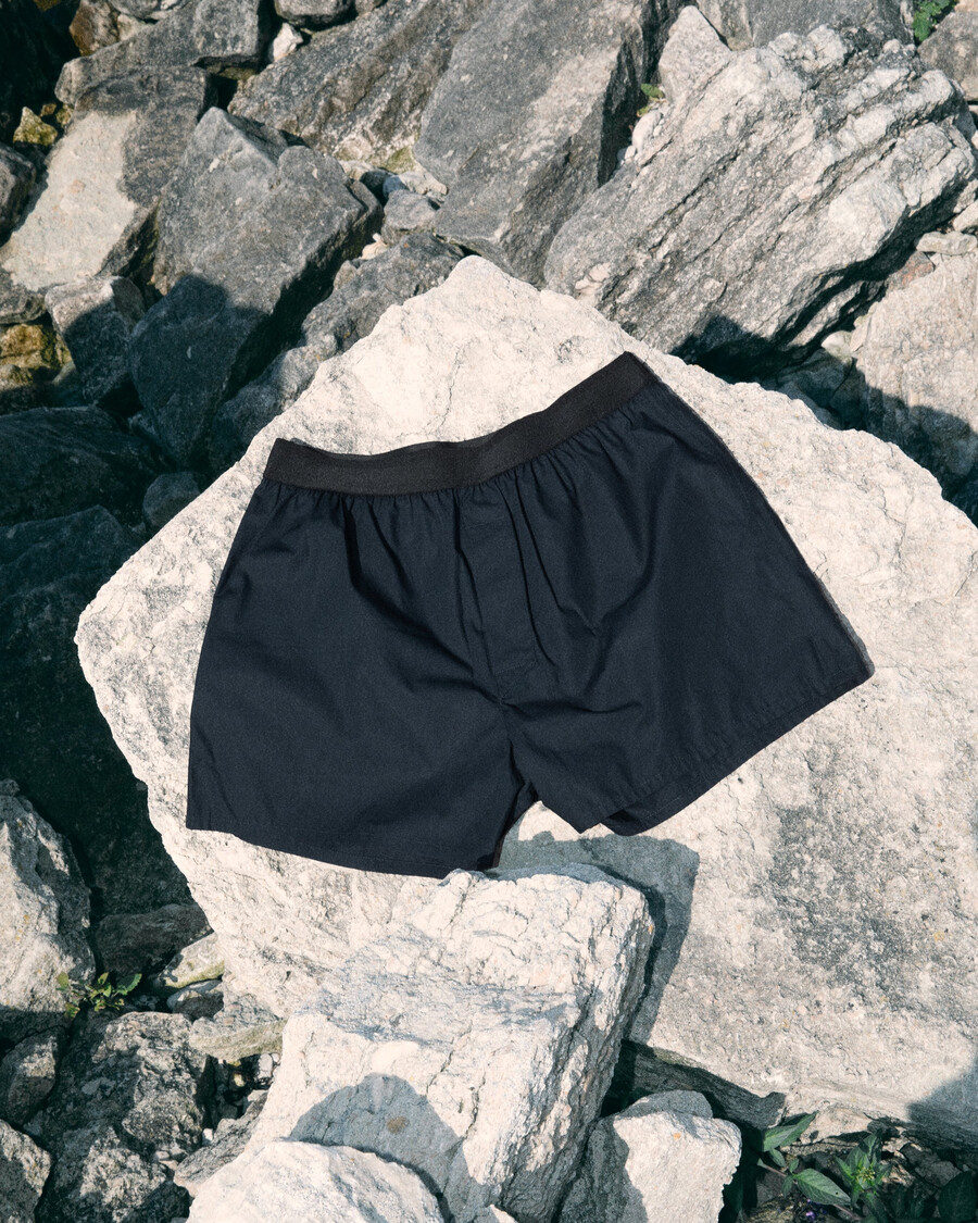 mens cotton boxer shorts classic in navy shop now — cdlp