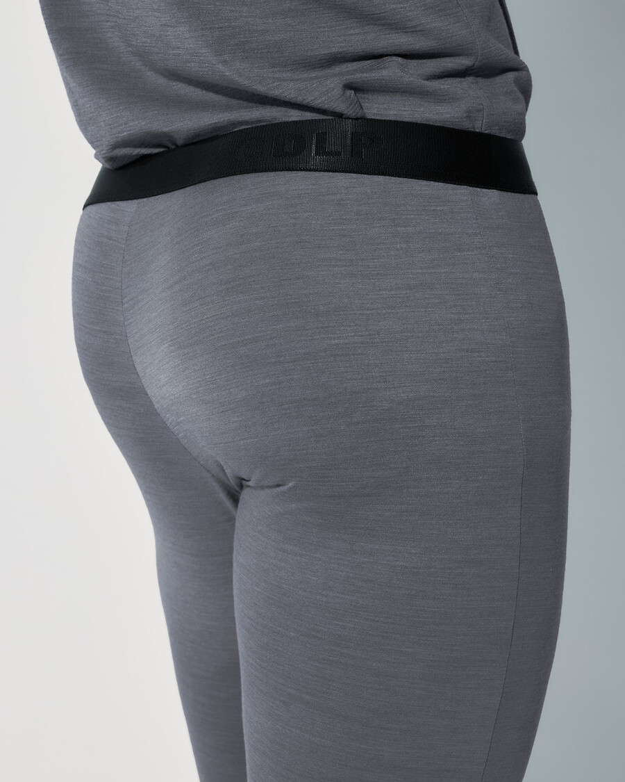 mens merino blend long johns in grey melange shop now — cdlp