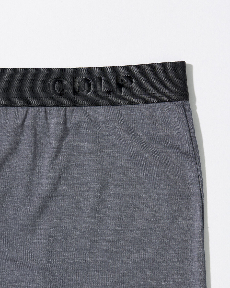 mens merino blend long johns in grey melange shop now — cdlp