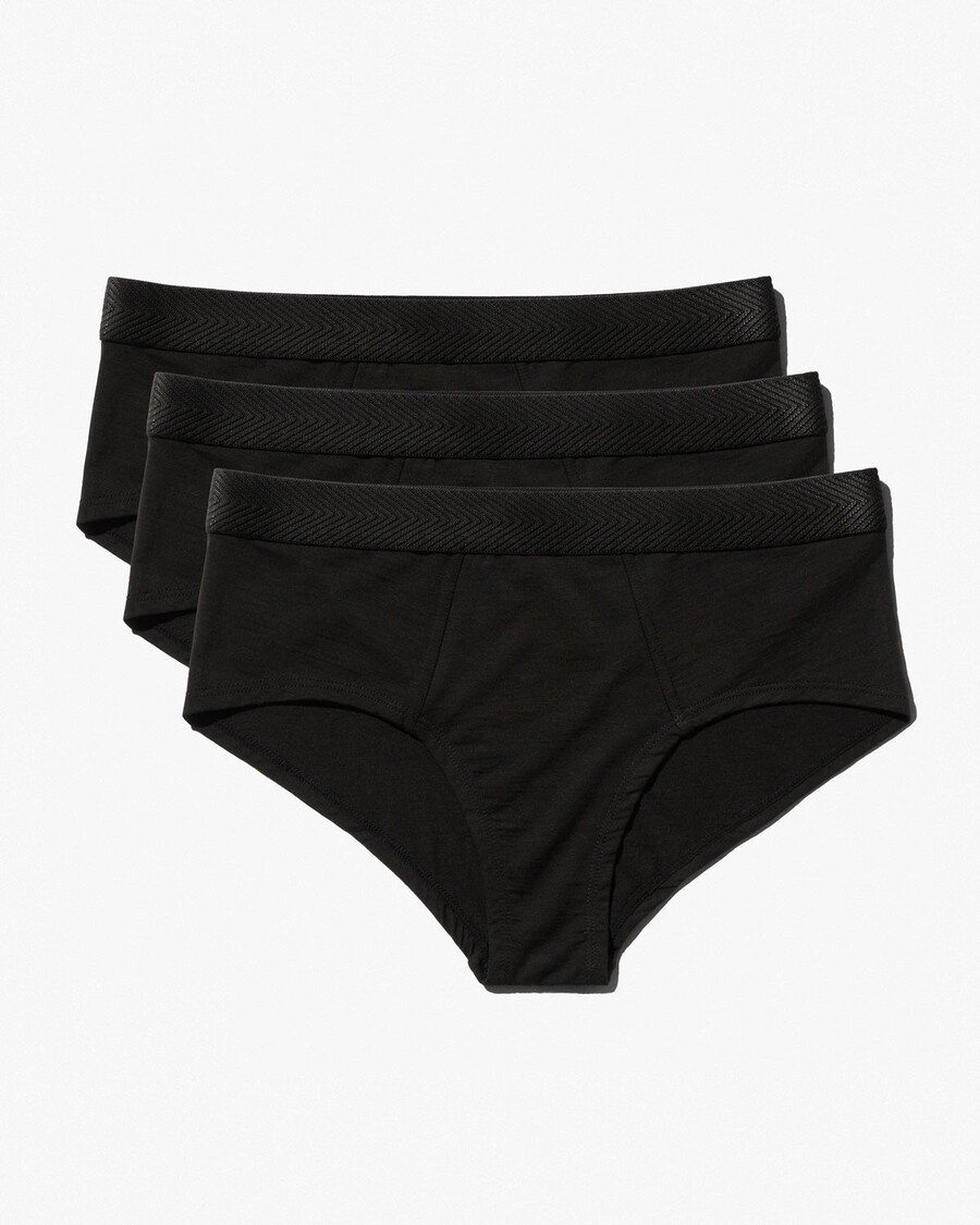 3 x womens merino blend hipster in black shop now — cdlp