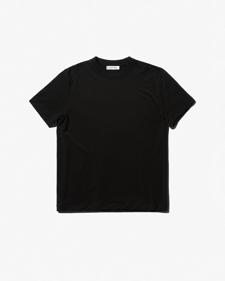 mens merino blend t-shirt in black shop now — cdlp