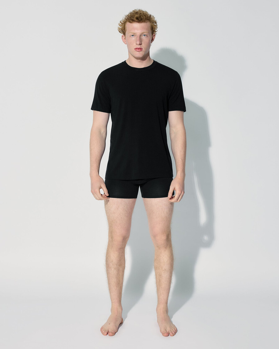 mens merino blend t-shirt in black shop now — cdlp