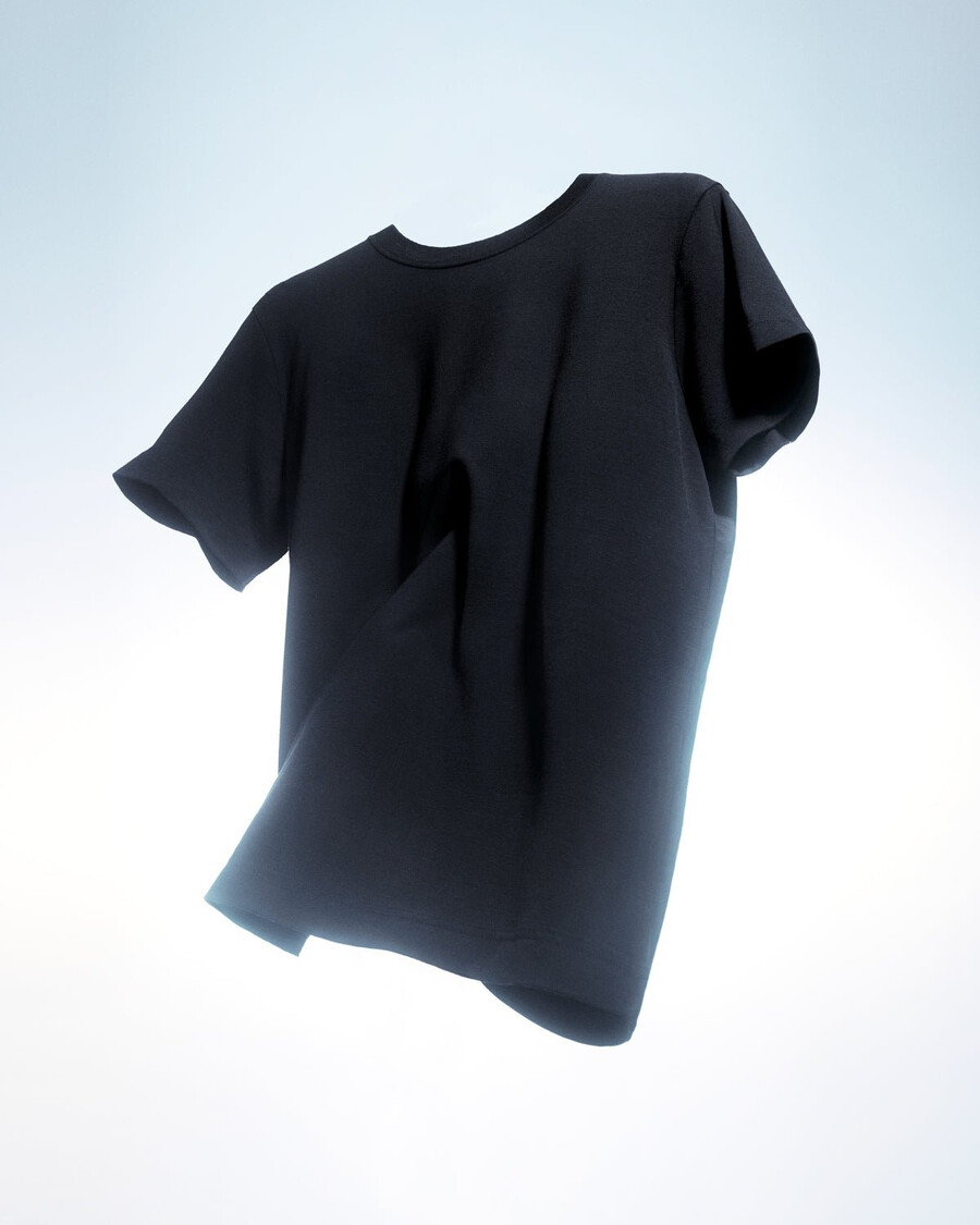 mens merino blend t-shirt in black shop now — cdlp