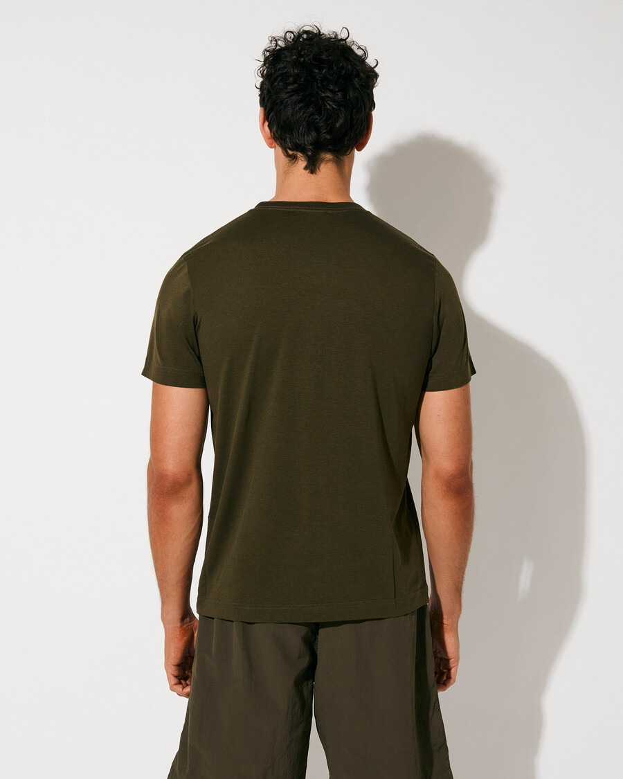 2 x mens midweight t-shirt in black olive green shop—cdlp