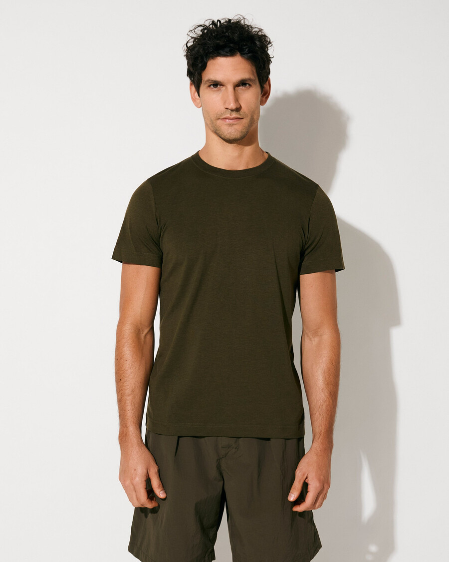 3 x mens midweight t-shirt in olive green shop now — cdlp
