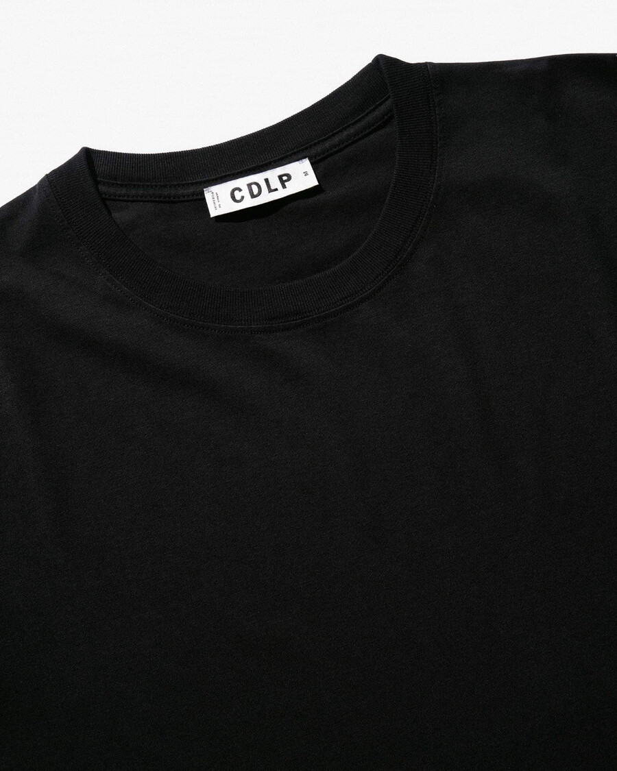 mens midweight t-shirt in black shop now — cdlp