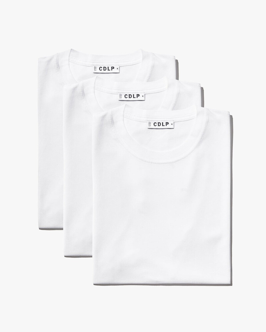 3 × mens midweight t-shirt in white shop now — cdlp